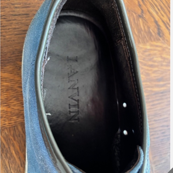 LANVIN SNEAKERS MEN'S DBB1 MENS SNEAKERS RUNNING SHOES SIZE 9 CAPTOE - Picture 3 of 13